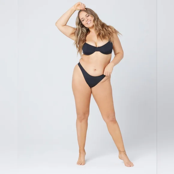 L*Space Tori Bikini Top Black - Picture 5 of 13